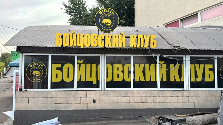 Объемные буквы для бойцовского клуба Birlik