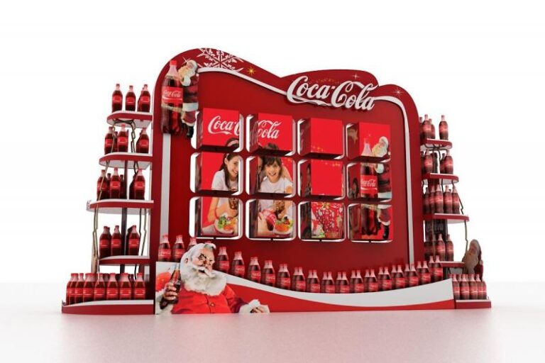 Брендированный выстовочный стенд Coca Cola в Алматы